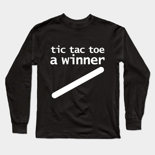 Tic Tac Toe A Winner Nancy Pelosi Funny Quotes Long Sleeve T-Shirt by ellenhenryart